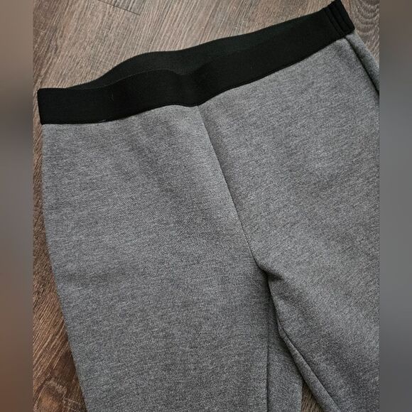 Talbots Soho Leggings Ankle Pants Size 6 Stretch Waist Band Gray Black Comfy EUC - Picture 3 of 8